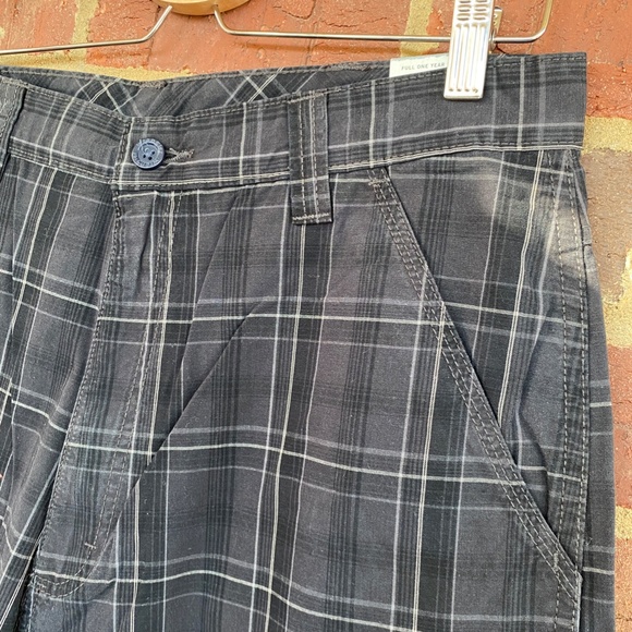 Wrangler Originals Mens Plaid Cargo Shorts Loose Fit NWT Large Pocket 100%Cotton - Picture 8 of 10